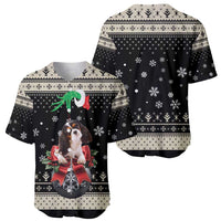 Cavalier King Charles Spaniel Xmas Ball Baseball Jersey Christmas Dog Lovers - Wonder Print Shop