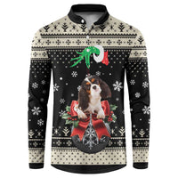 Cavalier King Charles Spaniel Xmas Ball Button Sweatshirt Christmas Dog Lovers - Wonder Print Shop
