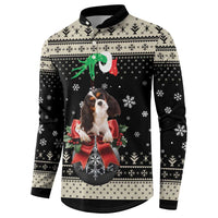 Cavalier King Charles Spaniel Xmas Ball Button Sweatshirt Christmas Dog Lovers - Wonder Print Shop