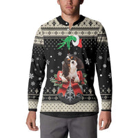 Cavalier King Charles Spaniel Xmas Ball Button Sweatshirt Christmas Dog Lovers - Wonder Print Shop