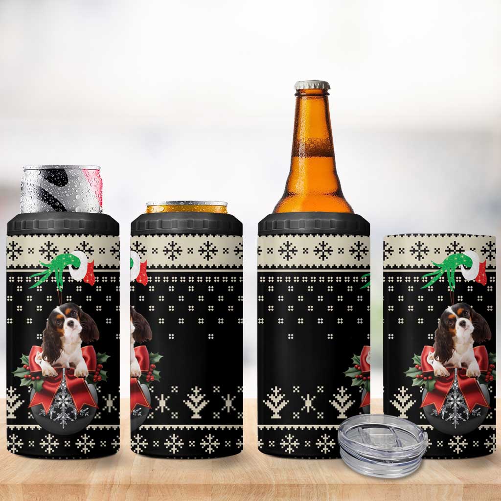 Cavalier King Charles Spaniel Xmas Ball 4 in 1 Can Cooler Tumbler Christmas Dog Lovers - Wonder Print Shop