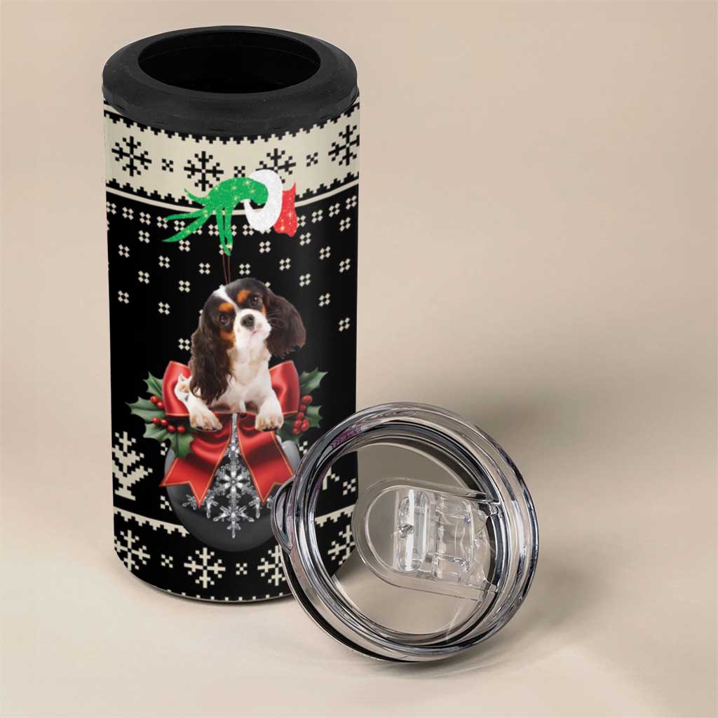Cavalier King Charles Spaniel Xmas Ball 4 in 1 Can Cooler Tumbler Christmas Dog Lovers - Wonder Print Shop