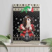 Cavalier King Charles Spaniel Xmas Ball Canvas Wall Art Christmas Dog Lovers - Wonder Print Shop