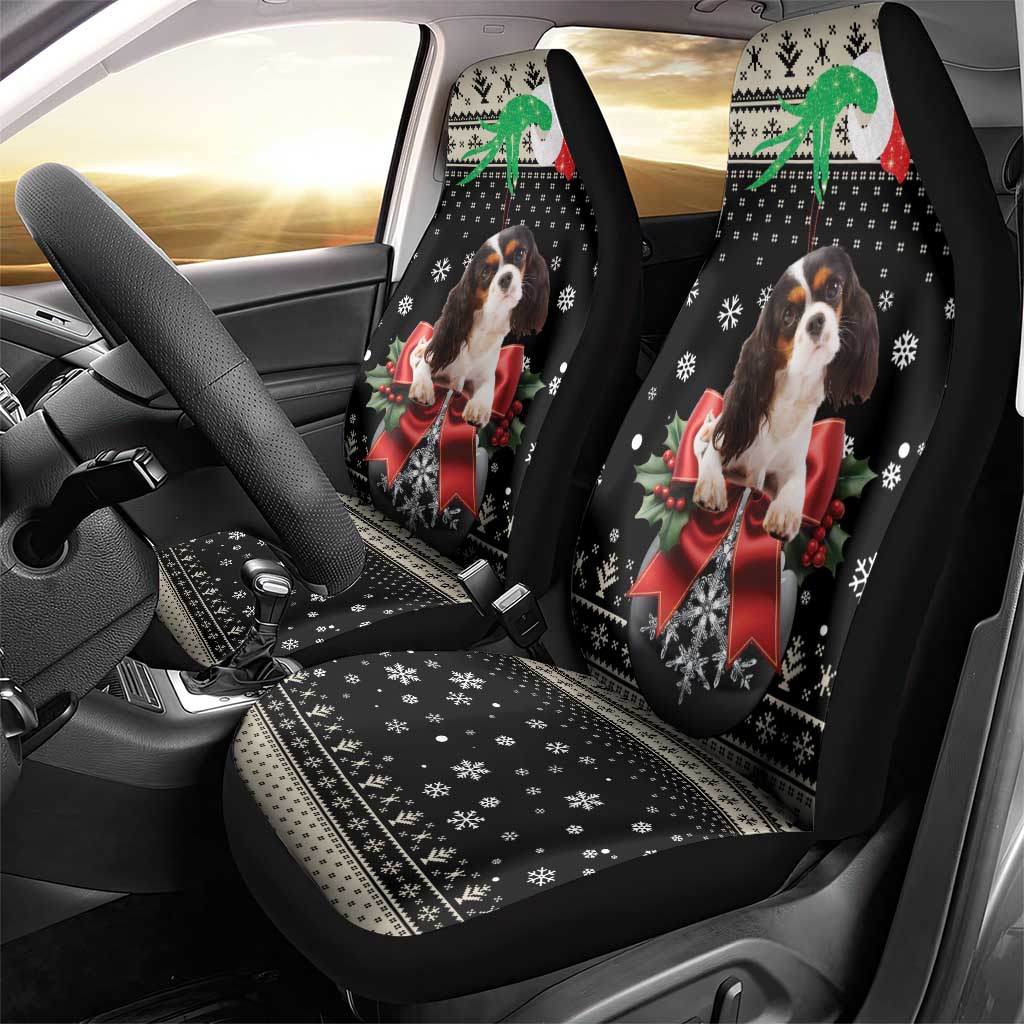 Cavalier King Charles Spaniel Xmas Ball Car Seat Cover Christmas Dog Lovers - Wonder Print Shop