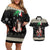 Cavalier King Charles Spaniel Xmas Ball Couples Matching Off Shoulder Short Dress and Hawaiian Shirt Christmas Dog Lovers - Wonder Print Shop