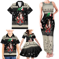Cavalier King Charles Spaniel Xmas Ball Family Matching Tank Maxi Dress and Hawaiian Shirt Christmas Dog Lovers - Wonder Print Shop