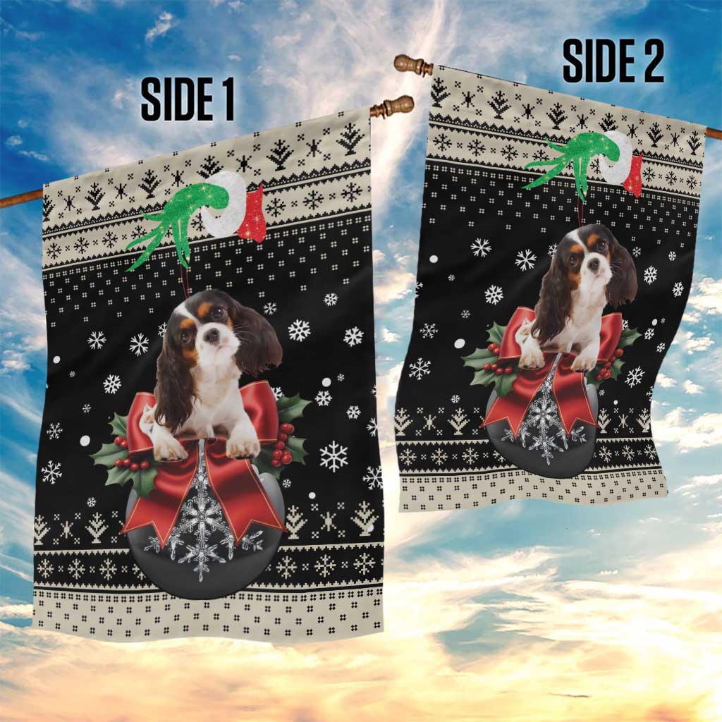Cavalier King Charles Spaniel Xmas Ball Garden Flag Christmas Dog Lovers - Wonder Print Shop