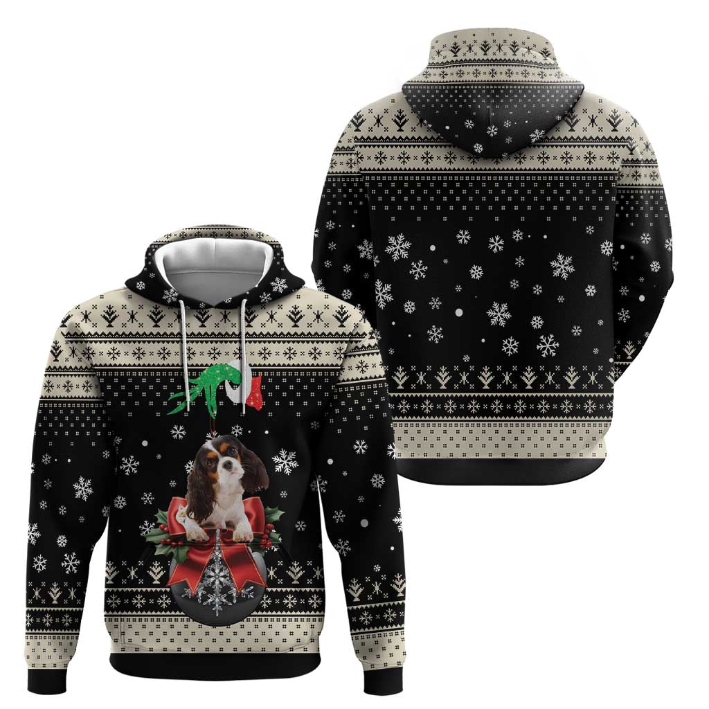 Cavalier King Charles Spaniel Xmas Ball Hoodie Christmas Dog Lovers - Wonder Print Shop