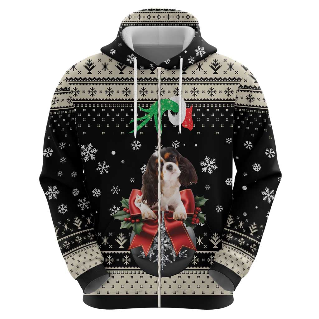 Cavalier King Charles Spaniel Xmas Ball Hoodie Christmas Dog Lovers - Wonder Print Shop