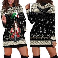 Cavalier King Charles Spaniel Xmas Ball Hoodie Dress Christmas Dog Lovers - Wonder Print Shop