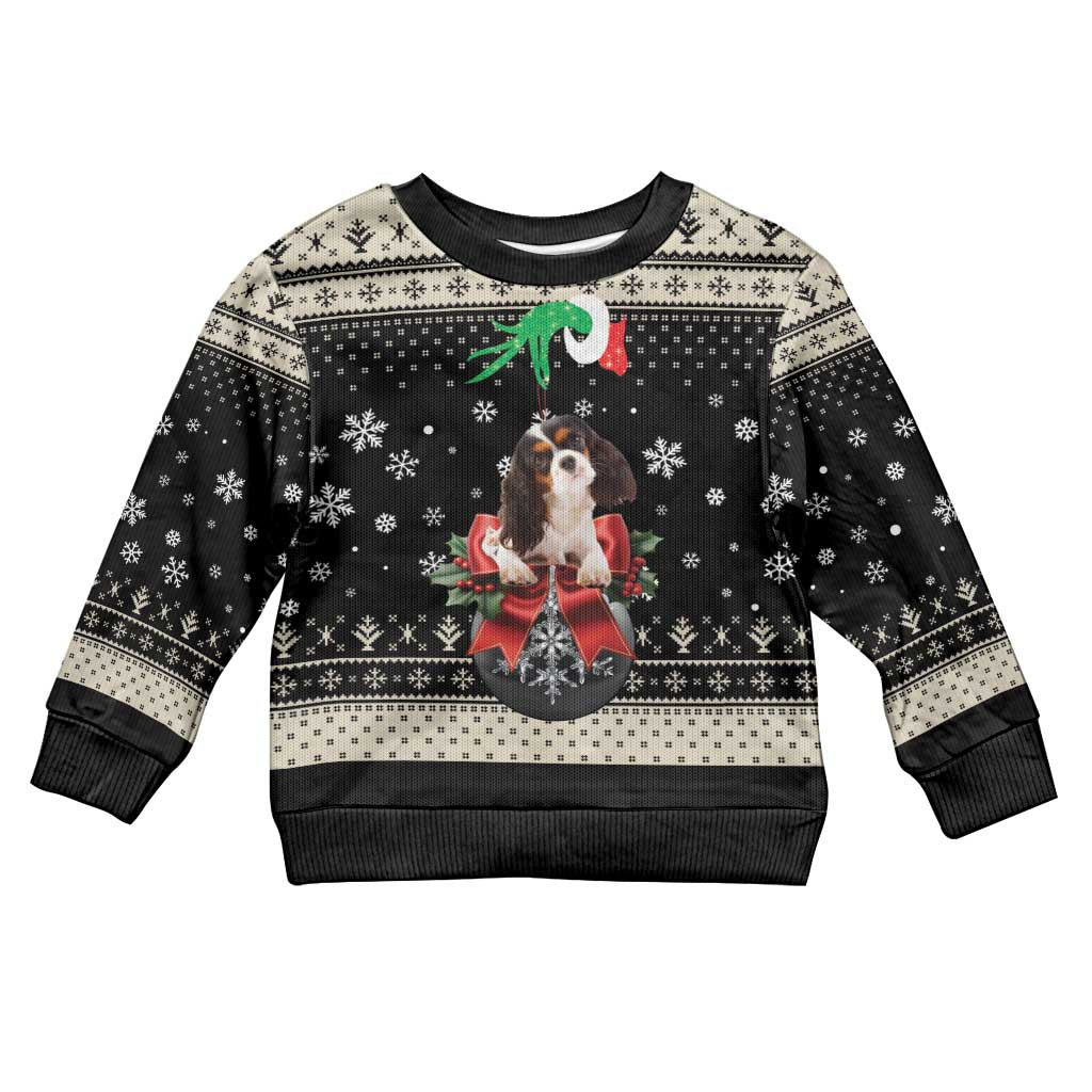 Cavalier King Charles Spaniel Xmas Ball Kid Ugly Christmas Sweater Christmas Dog Lovers - Wonder Print Shop
