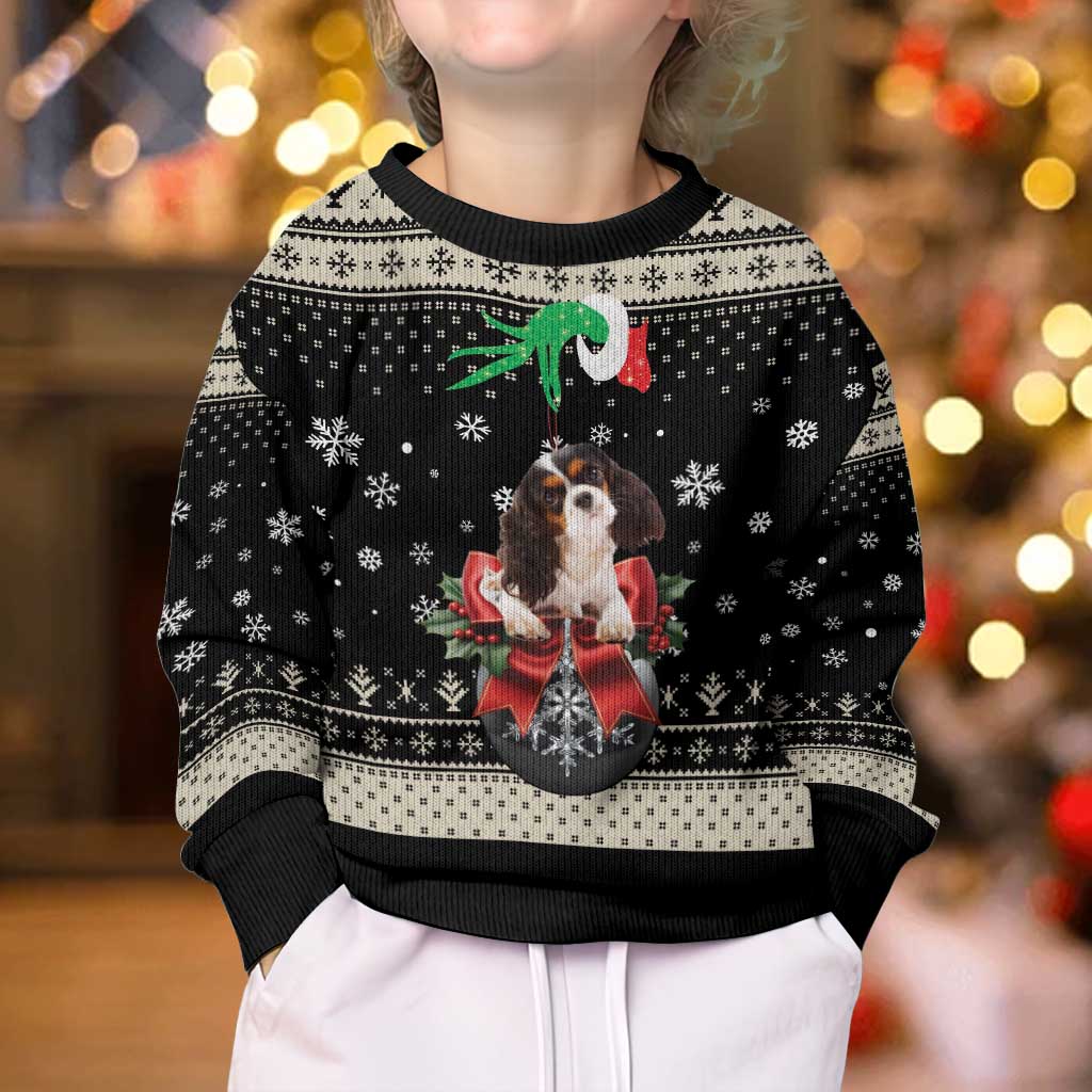 Cavalier King Charles Spaniel Xmas Ball Kid Ugly Christmas Sweater Christmas Dog Lovers - Wonder Print Shop