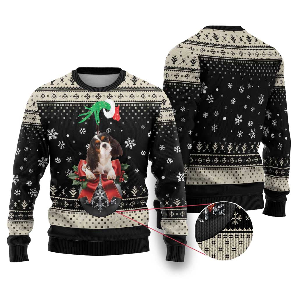 Cavalier King Charles Spaniel Xmas Ball Ugly Christmas Sweater Christmas Dog Lovers - Wonder Print Shop