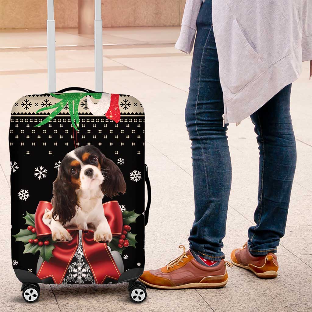 Cavalier King Charles Spaniel Xmas Ball Luggage Cover Christmas Dog Lovers - Wonder Print Shop