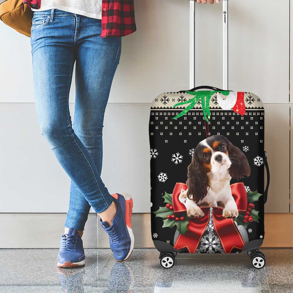 Cavalier King Charles Spaniel Xmas Ball Luggage Cover Christmas Dog Lovers - Wonder Print Shop