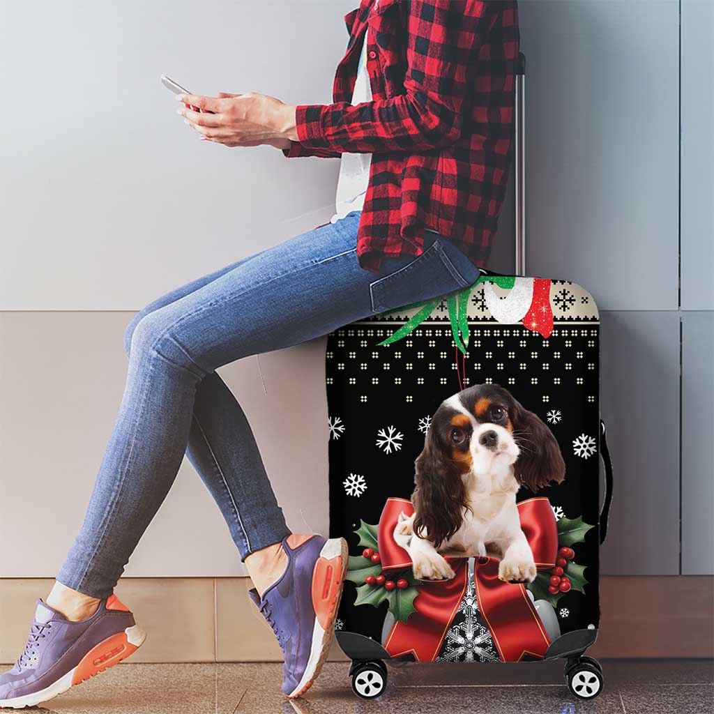 Cavalier King Charles Spaniel Xmas Ball Luggage Cover Christmas Dog Lovers - Wonder Print Shop