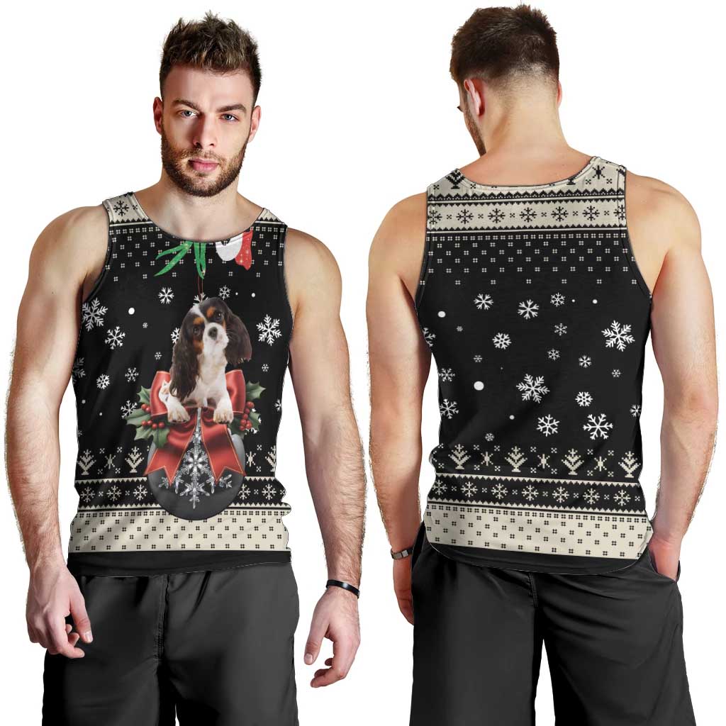 Cavalier King Charles Spaniel Xmas Ball Men Tank Top Christmas Dog Lovers - Wonder Print Shop