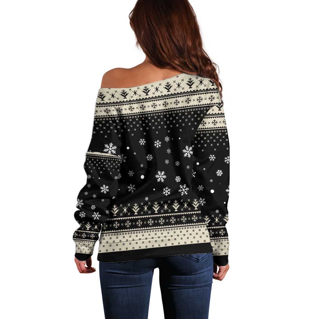 Cavalier King Charles Spaniel Xmas Ball Off Shoulder Sweater Christmas Dog Lovers - Wonder Print Shop