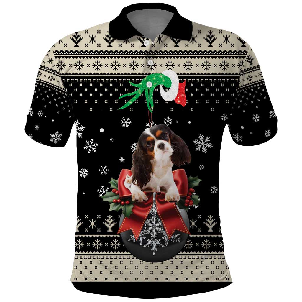 Cavalier King Charles Spaniel Xmas Ball Polo Shirt Christmas Dog Lovers - Wonder Print Shop
