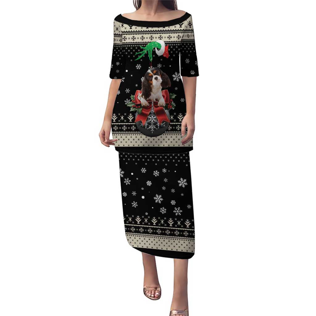 Cavalier King Charles Spaniel Xmas Ball Puletasi Christmas Dog Lovers - Wonder Print Shop