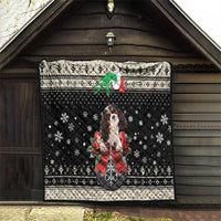 Cavalier King Charles Spaniel Xmas Ball Quilt Christmas Dog Lovers - Wonder Print Shop