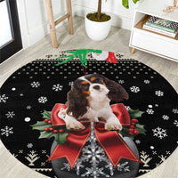 Cavalier King Charles Spaniel Xmas Ball Round Carpet Christmas Dog Lovers