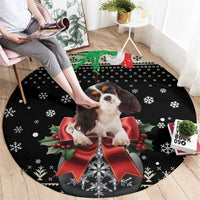 Cavalier King Charles Spaniel Xmas Ball Round Carpet Christmas Dog Lovers