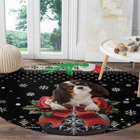 Cavalier King Charles Spaniel Xmas Ball Round Carpet Christmas Dog Lovers
