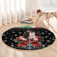 Cavalier King Charles Spaniel Xmas Ball Round Carpet Christmas Dog Lovers