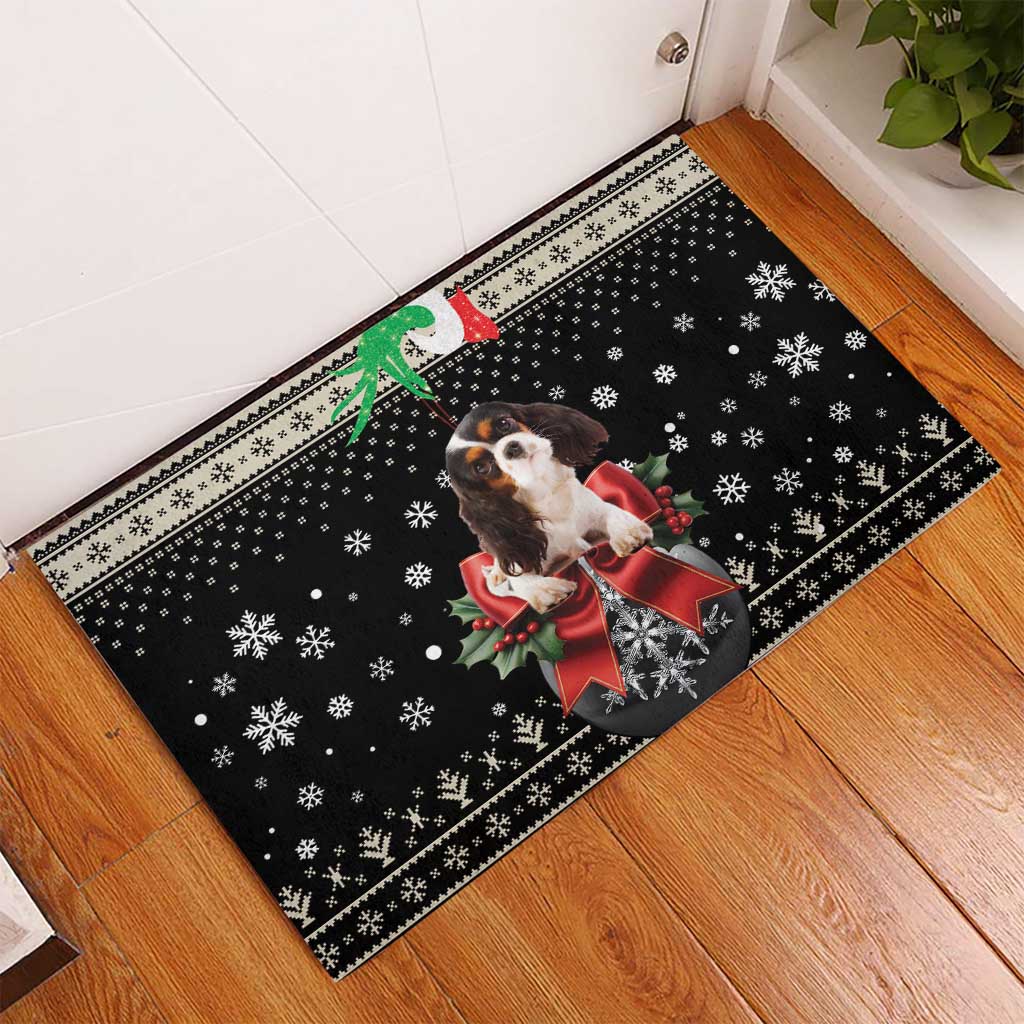 Cavalier King Charles Spaniel Xmas Ball Rubber Doormat Christmas Dog Lovers - Wonder Print Shop