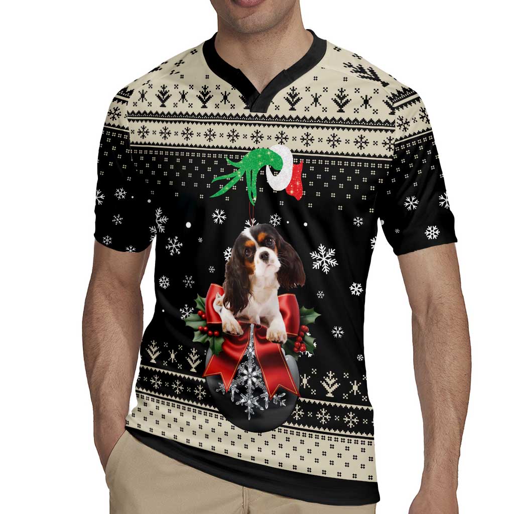 Cavalier King Charles Spaniel Xmas Ball Rugby Jersey Christmas Dog Lovers - Wonder Print Shop