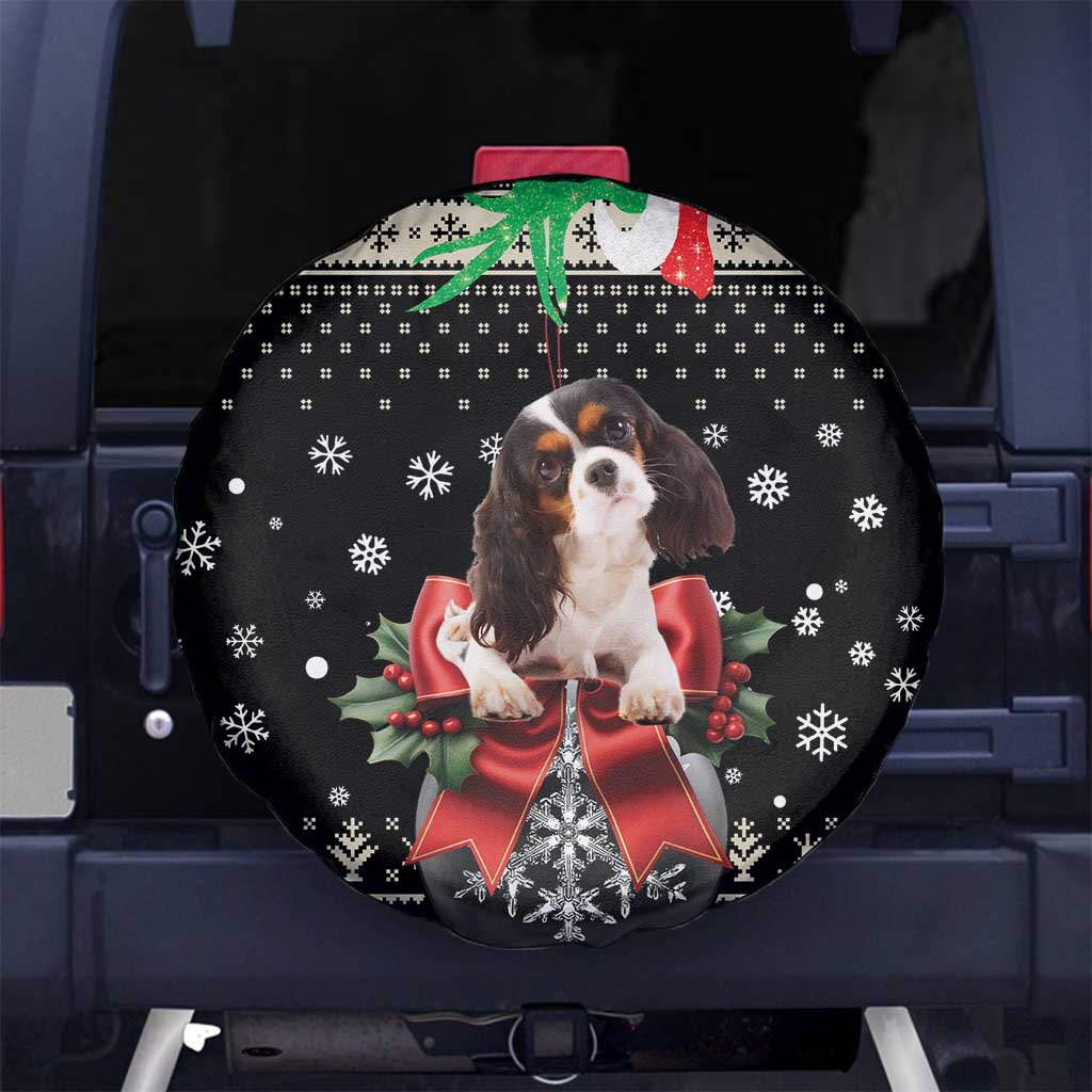 Cavalier King Charles Spaniel Xmas Ball Spare Tire Cover Christmas Dog Lovers - Wonder Print Shop