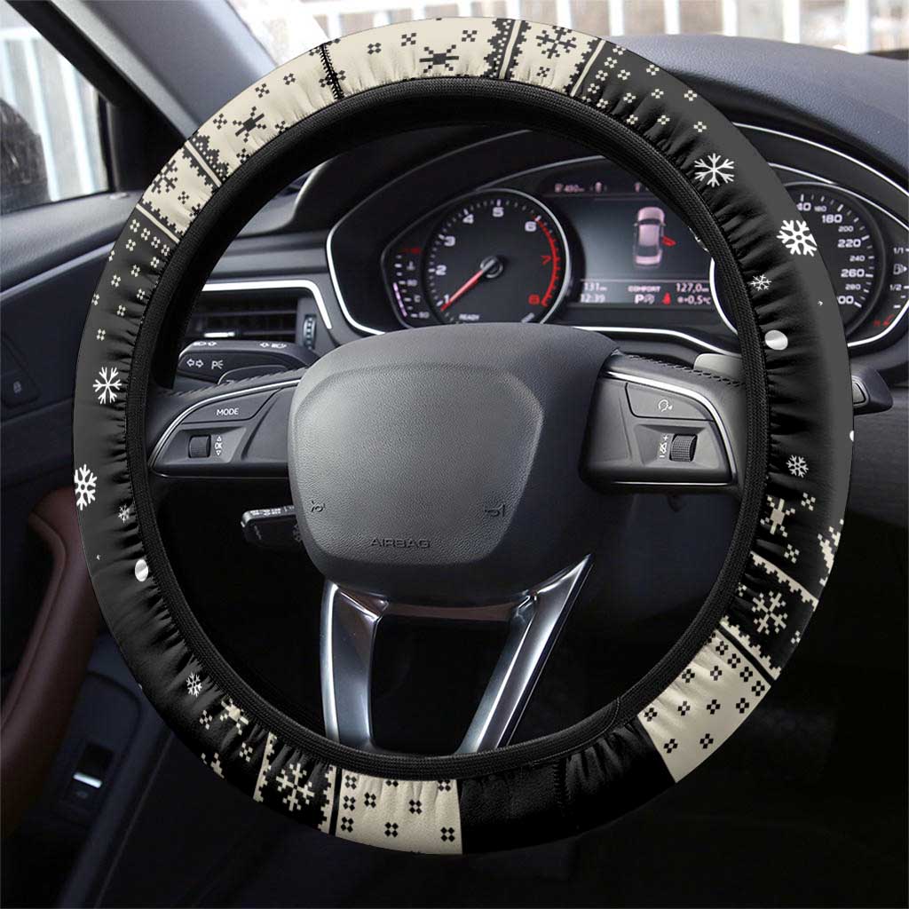 Cavalier King Charles Spaniel Xmas Ball Steering Wheel Cover Christmas Dog Lovers - Wonder Print Shop