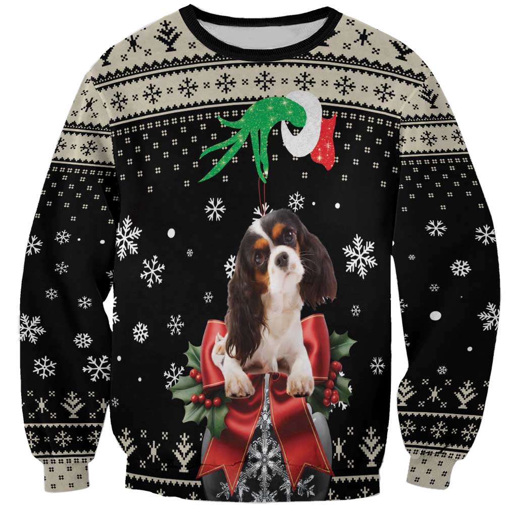 Cavalier King Charles Spaniel Xmas Ball Sweatshirt Christmas Dog Lovers - Wonder Print Shop