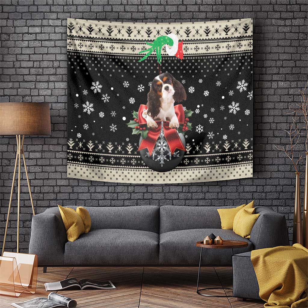 Cavalier King Charles Spaniel Xmas Ball Tapestry Christmas Dog Lovers - Wonder Print Shop