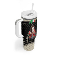 Cavalier King Charles Spaniel Xmas Ball Tumbler With Handle Christmas Dog Lovers - Wonder Print Shop