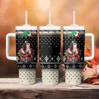 Cavalier King Charles Spaniel Xmas Ball Tumbler With Handle Christmas Dog Lovers - Wonder Print Shop