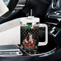 Cavalier King Charles Spaniel Xmas Ball Tumbler With Handle Christmas Dog Lovers - Wonder Print Shop