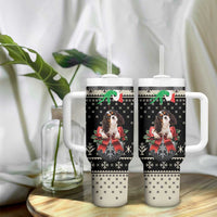Cavalier King Charles Spaniel Xmas Ball Tumbler With Handle Christmas Dog Lovers - Wonder Print Shop