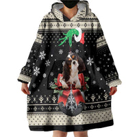 Cavalier King Charles Spaniel Xmas Ball Wearable Blanket Hoodie Christmas Dog Lovers - Wonder Print Shop