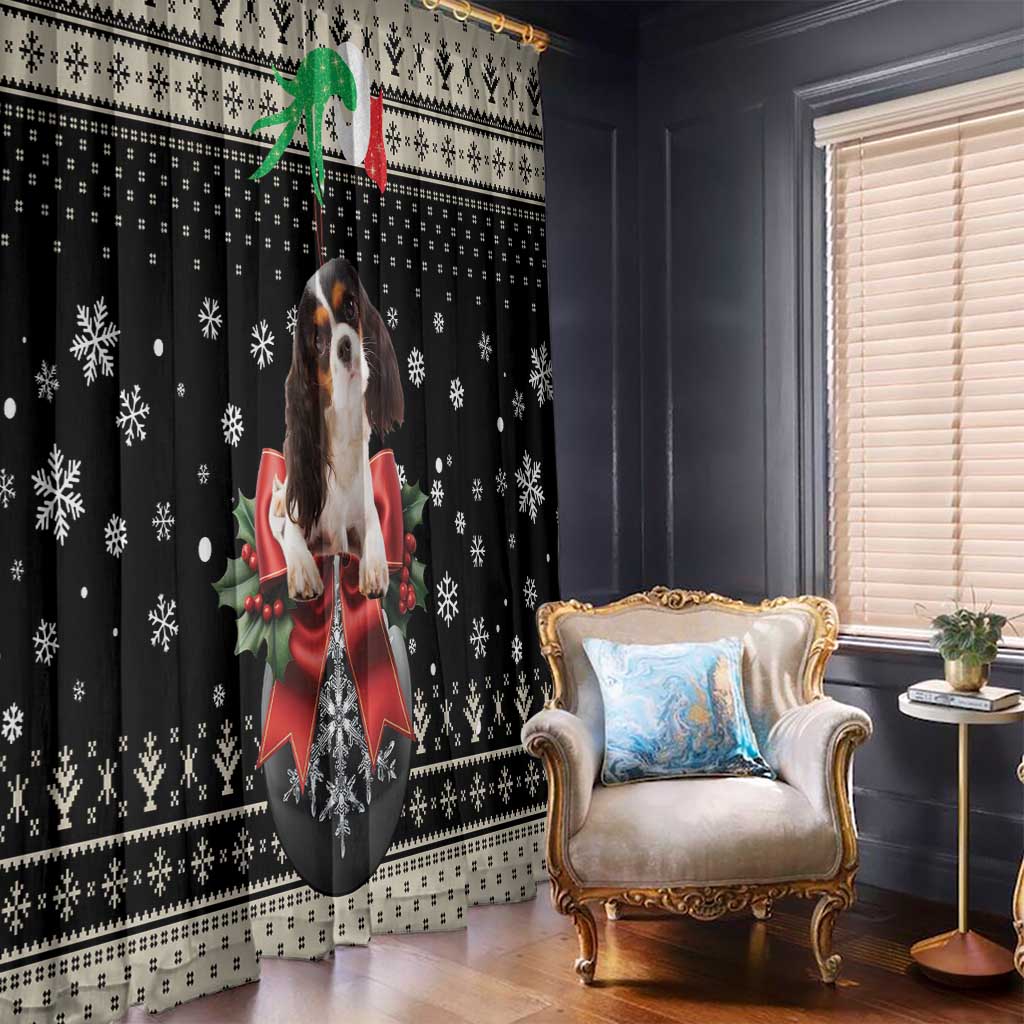 Cavalier King Charles Spaniel Xmas Ball Window Curtain Christmas Dog Lovers - Wonder Print Shop
