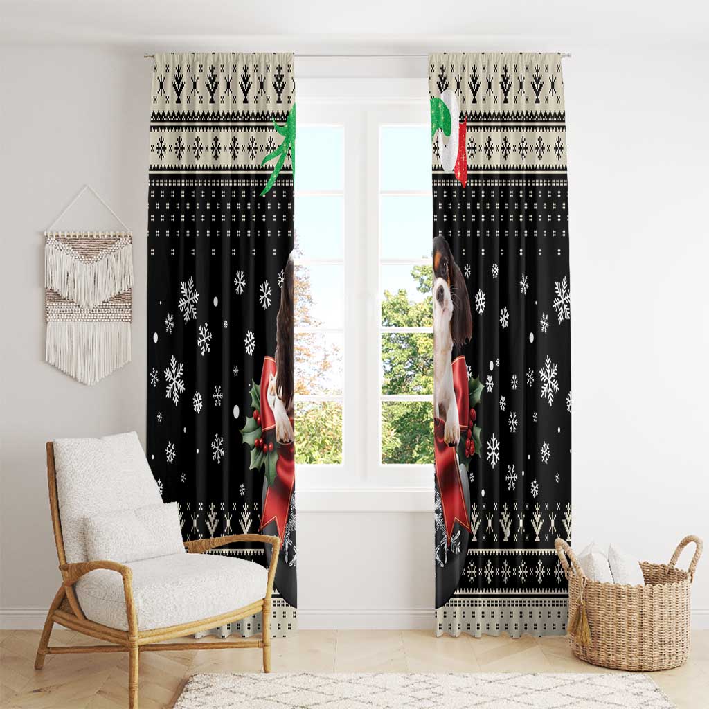 Cavalier King Charles Spaniel Xmas Ball Window Curtain Christmas Dog Lovers - Wonder Print Shop