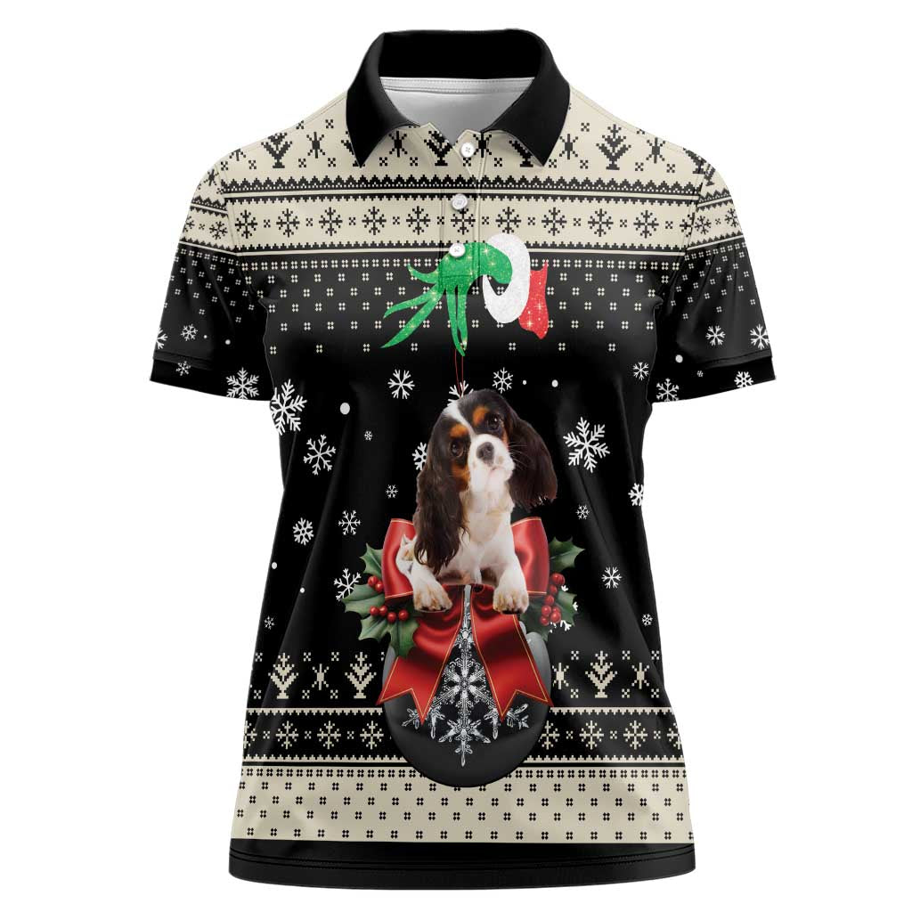 Cavalier King Charles Spaniel Xmas Ball Women Polo Shirt Christmas Dog Lovers - Wonder Print Shop