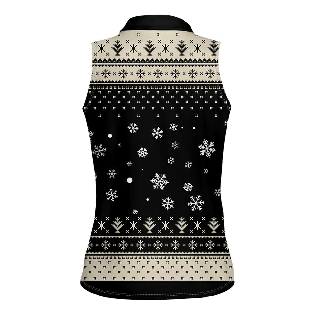 Cavalier King Charles Spaniel Xmas Ball Women Sleeveless Polo Shirt Christmas Dog Lovers - Wonder Print Shop