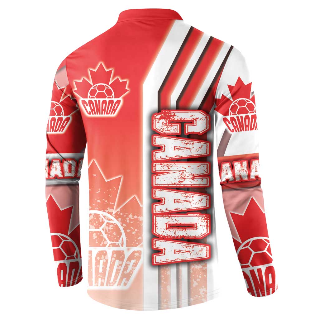 Canada Football Button Sweatshirt Canucks Soccer - Road To Champion