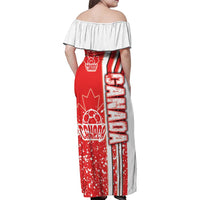 Canada Football Family Matching Off Shoulder Maxi Dress and Hawaiian Shirt Canucks Soccer - Road To Champion