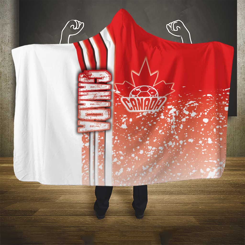 Canada Football Hooded Blanket Canucks Soccer - Road To Champion