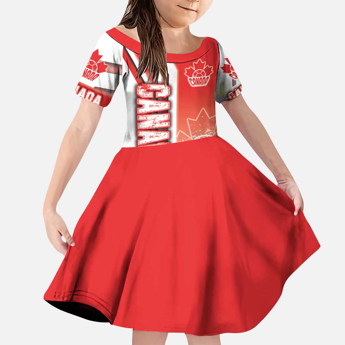 Canada Football Kid Short Sleeve Dress Canucks Soccer - Road To Champion