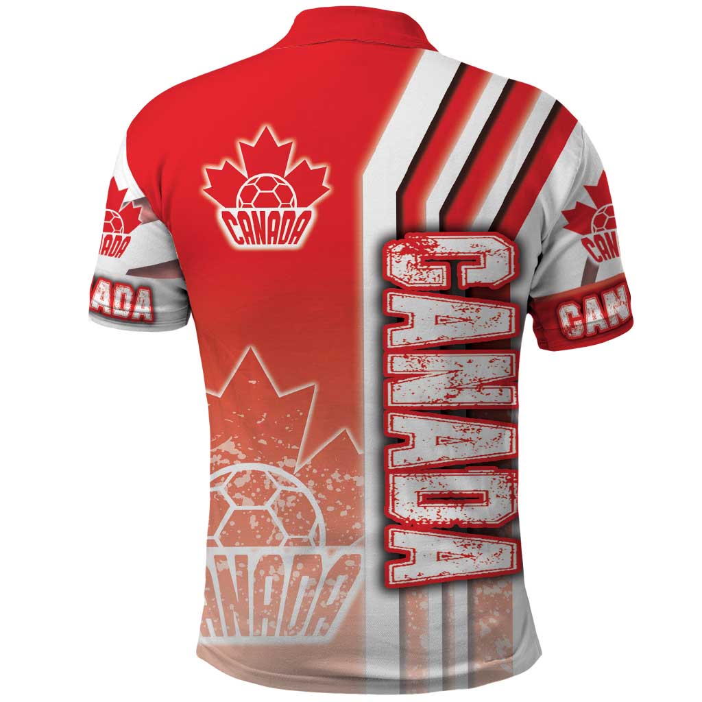 Canada Football Polo Shirt Canucks Soccer - Road To Champion