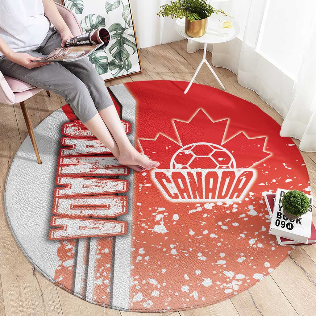Canada Football Round Carpet Canucks Soccer - Road To Champion